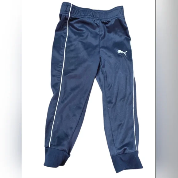 🐅 Puma Kids Blue Track Set Sz 4t - Picture 4 of 6